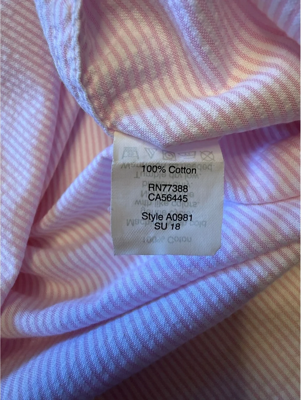 J.Crew Men’s Pink & White Striped Button-Down Shirt 100% Cotton Size M
